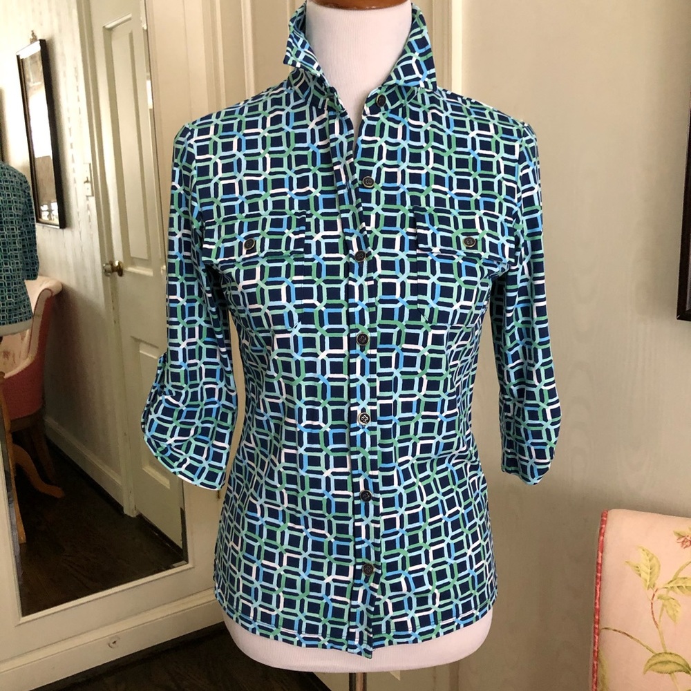 J. McLaughlin 3/4 sleeve top